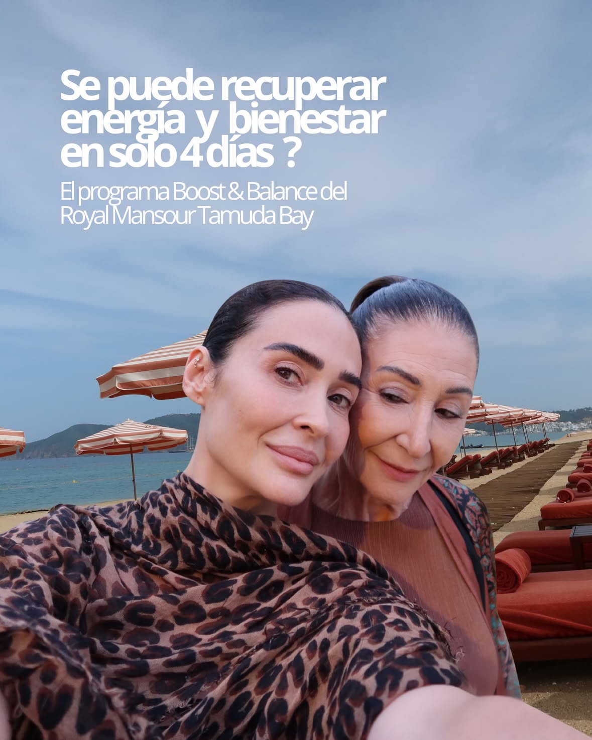 Publi/Invitación 
Me he ido 4 días al Royal Mansour Tamuda Bay para vivir una experiencia personalizada… el programa se llama Boost & Balance, diseñado para restaurar la energía vital, reequilibrar cuerpo y mente y promover una longevidad saludable.

La experiencia se completa con un plan de seguimiento personalizado donde se incluyen evaluaciones médicas, nutricionales y físicas. Y lo mejor es dejarte llevar por estos grandes profesionales que, a través de varios tratamientos, me han hecho volver a Madrid como nueva.

Gracias @royalmansourtamuda @medispatamudabay @royalmansourcollection 
Y a todo su equipo médico por conseguir lo que nunca pensé que fuera posible y menos en solo 4 días.